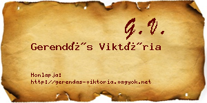 Gerendás Viktória névjegykártya